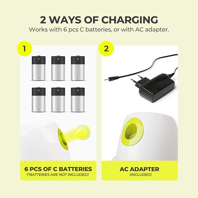 ALL FOR PAWS Automatic Dog Ball Launcher, Interactive Ball Thrower Dog Toys Includes 3pcs Tennis Balls for Small/Medium Dogs