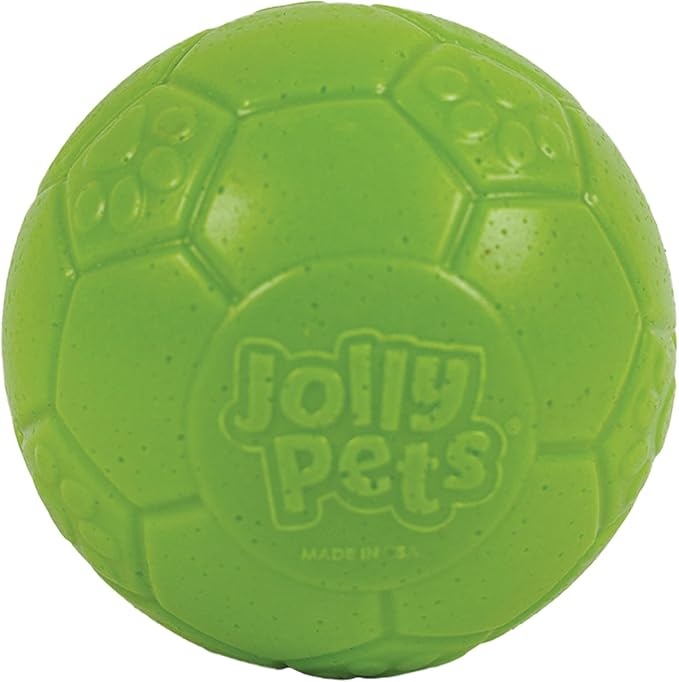 Jolly Pets Mini Jolly Soccer Ball; Floating-Bouncing Dog Toy; 4" Green Apple