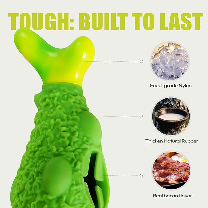 Tough Dog Chew Toys for Aggressive Chewers, Interactive Treat Dispensing Dog Toy, Durable Dog Toys for Small Medium & Large Dogs - Great for Boredom