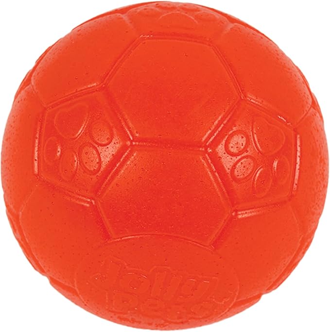 Jolly Pets Mini Jolly Soccer Ball; Floating-Bouncing Dog Toy; 3" Orange