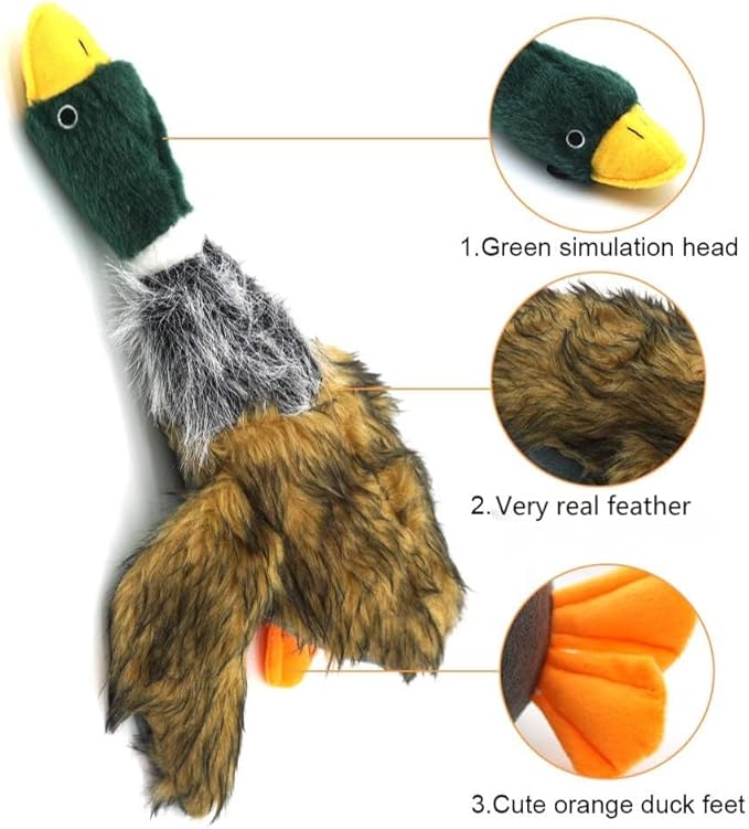 JKW Mallard Duck Dog Toy (3 Pack)