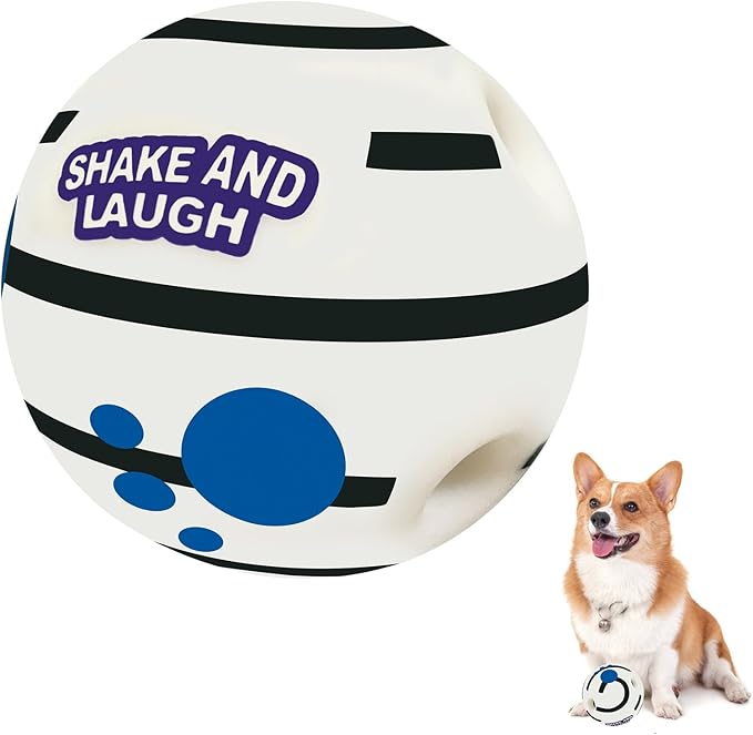 Glow in The Dark Dog Toys Ball, Interactive Dog Ball, Shaking with Gibbering Sound, S, 3.14 in (8 cm)