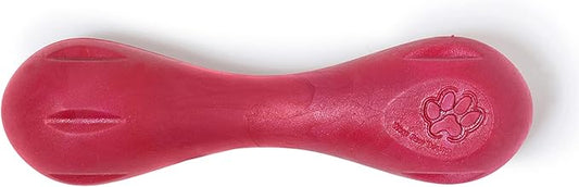 WEST PAW Zogoflex Hurley Dog Bone Chew Toy – Floatable Pet Toys for Aggressive Chewers, Catch, Fetch – Bright-Colored Bones for Dogs – Recyclable, Dishwasher-Safe, Non-Toxic, Small 6", Ruby Red