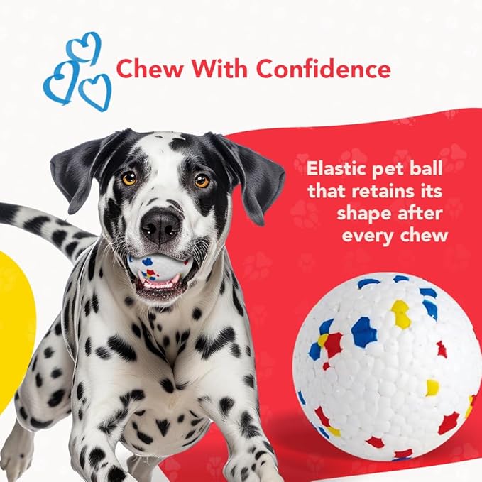 Indestructo Ball – Durable Dog Toy for Strong Chewers, Long-Lasting Rubber Ball for Fetch, Boredom Relief & Outdoor Play