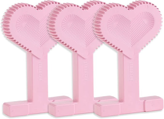 Bullibone Nylon Dog Chew Toy Nylon Bone - Improves Dental Hygiene, Easy to Grip Bottom, and Permeated with Flavor (Peppermint, Small - 3 Pack)