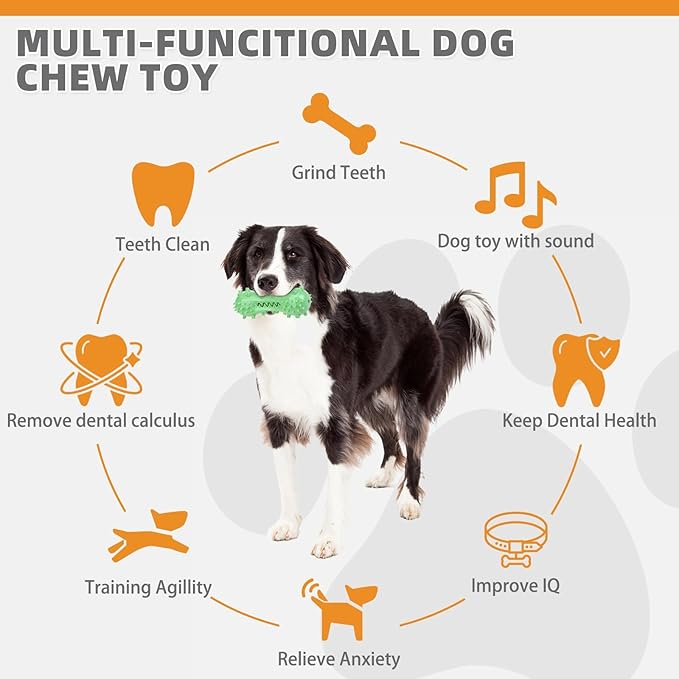 KOOLTAIL Floating Dog Toys for Swimming Pool,Summer Bumper Toy for Water,Indestructible Dog Toothbrush Chew Toy,Interactive Training Squeaky Toys for Aggressive Chewers Small Medium Large Dogs,Green