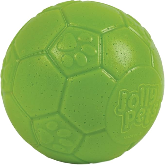 Jolly Pets Mini Jolly Soccer Ball; Floating-Bouncing Dog Toy; 4" Green Apple