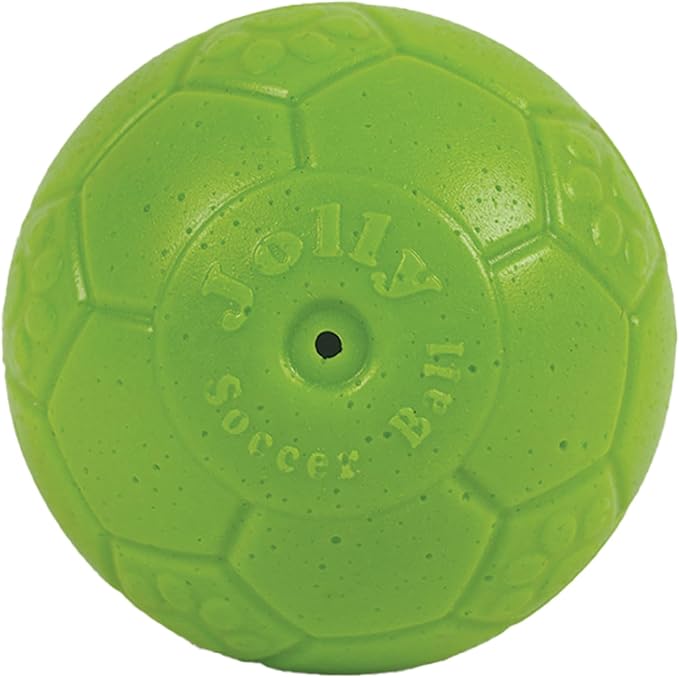 Jolly Pets Mini Jolly Soccer Ball; Floating-Bouncing Dog Toy; 4" Green Apple