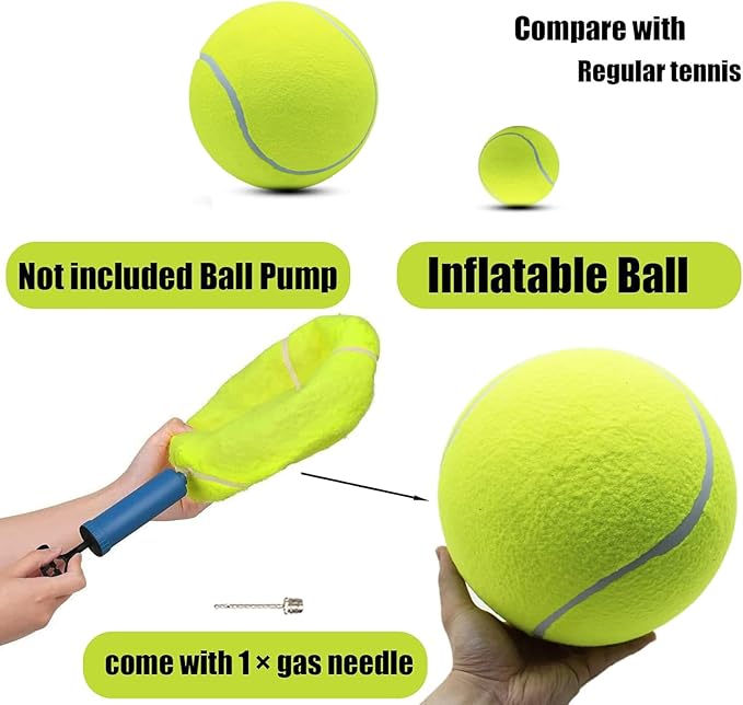 Magicorange Giant Oversize Tennis Ball - 6inch Dog Toy for Outdoor/Indoor Sports - Yellow