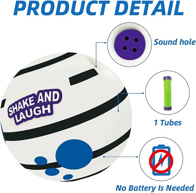 Glow in The Dark Dog Toys Ball, Interactive Dog Ball, Shaking with Gibbering Sound, XS, 2.75 in (7 cm)