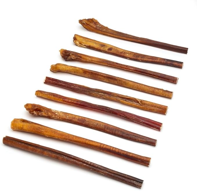 Bully Sticks for Dogs, 12 Inch Premium Beast Size (71-80 Grams), 100% Natural, Clean Teeth and Gums, 9 Piece