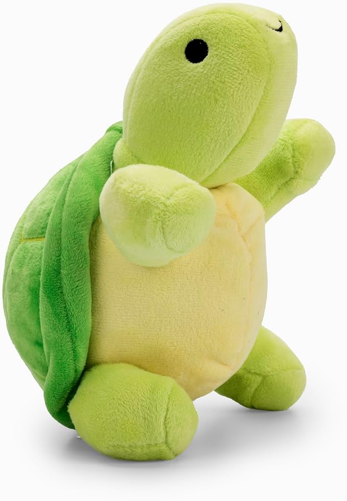 Flourish Pets 3 in 1 Multi-Layer Chew Toy for Active Dogs | Non-Toxic BPA Free Double Stitched Soft Fabric Exterior Dog Toys | Long-Lasting Dog Plush Toys – Small Turtle 7.5"