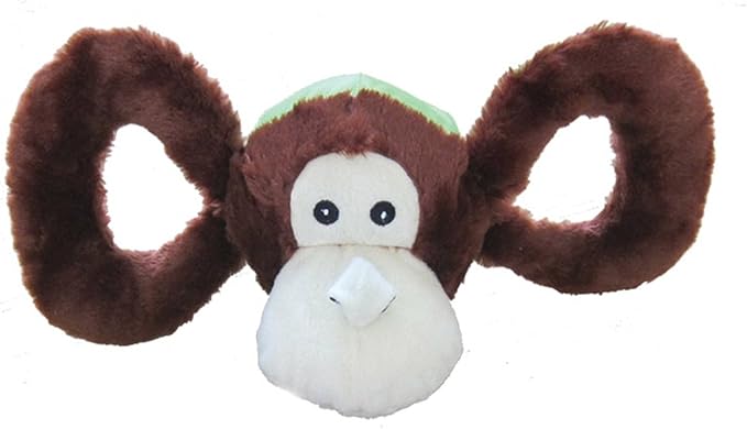 Jolly Pets Jolly Tug-a-Mal Monkey Tug/Squeak Toy, Large