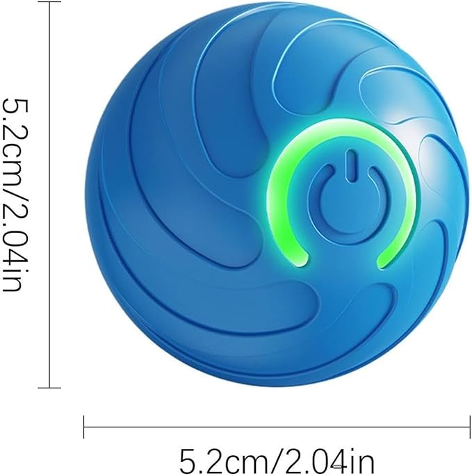 Smart Jumping Ball Toy for Cats, Dura-Spin Electric Cat Ball, Interactive Cat Toys for Indoor Cats - 1pack Blue