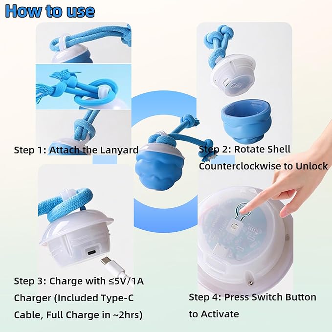 Interactive Dog Toys to Keep Them Busy with Motion Activated Squeaky Pet Toy Rolling Wicked Ball Automatic Moving Dog Ball for Puppy Small Medium Dogs for Boredom