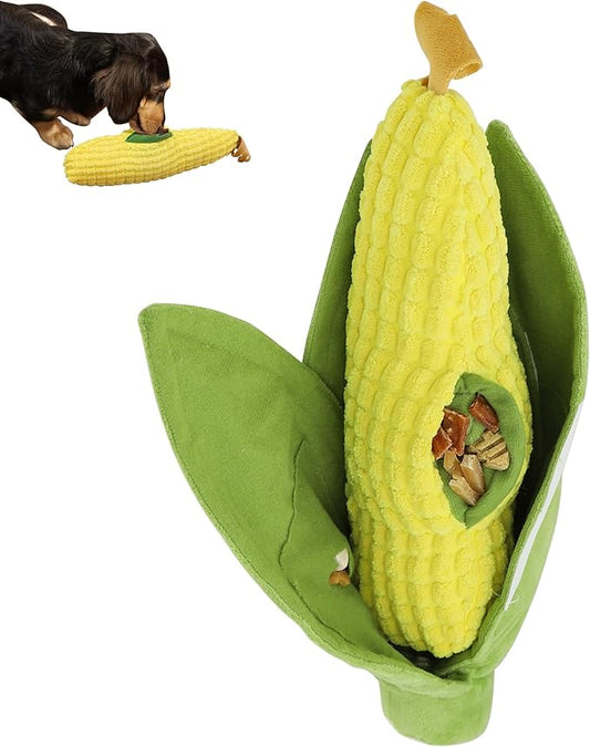 Dog Enrichment Toy, Squeaky and Crinkle Mental Stimulation Puzzle Toy, Machine Washable Treat Hiding Game for Anxiety Relief & Interactive Play