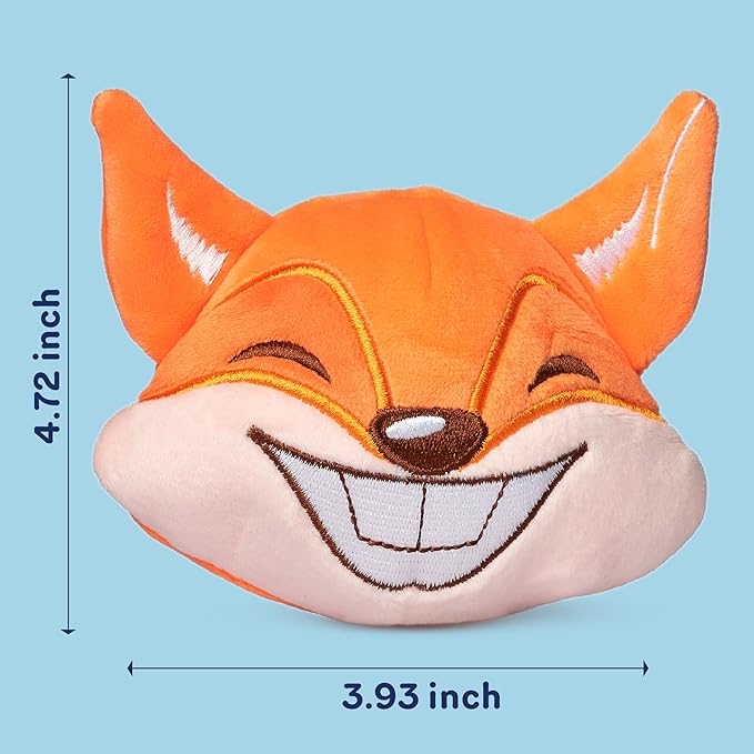 3in1 Squeaky Dog Toys for Aggressive Chewers - Medium to Large Breeds - Puppy Teething Toys - Interactive - Juguetes Perros - Orange