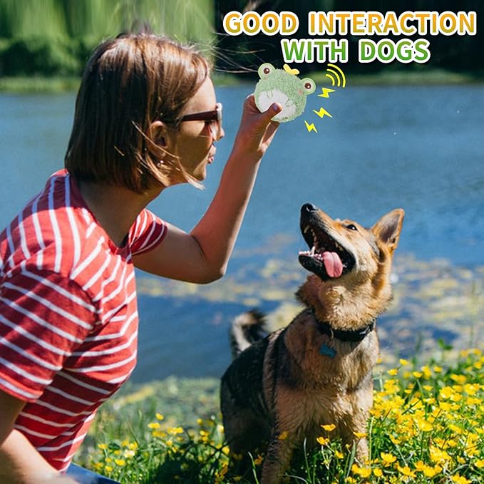 DKING 3Pack Squeaky Dog Balls,2 in1 Funny Puppy Ball Toys,Birthday Dog Toy for Small Medium Dogs (Farm Ball)