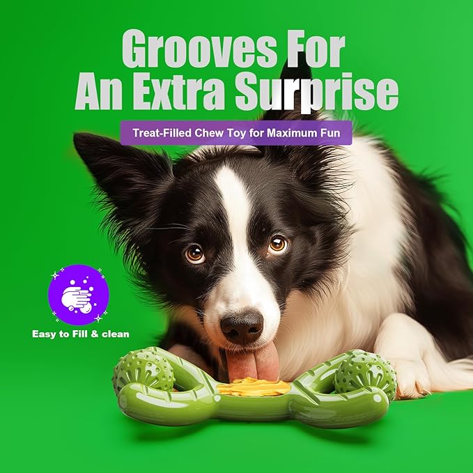 Indestructible Dog Toys for Aggressive Chewers, Heavy Duty Chew Proof Toys for Large Dogs, Durable Interactive Chew Toys for Adult Dogs with Anxiety Relief