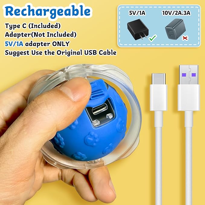 Interactive Cat Toys for Indoor Cats - Automatic Cat Toys for Bored Indoor Adult Cats in Pouch, Rechargeable Motion Activate Bird Chirping Hide and Seek Kitten Ball Toy, Mouse Catching Game for Kitten