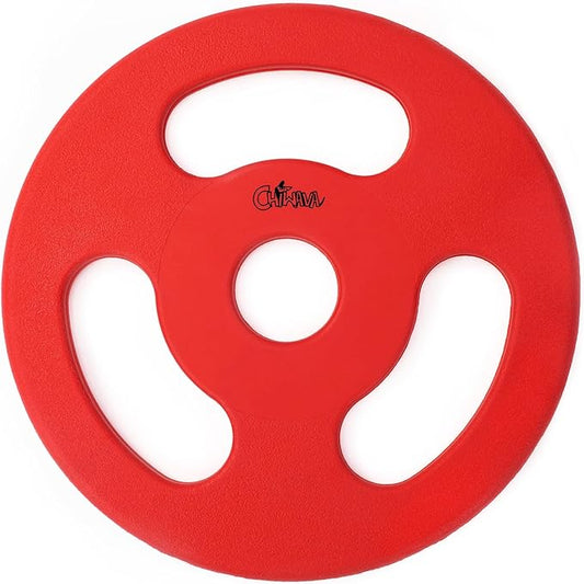 CHIWAVA Rubber Tug-of-War Dog Flying Disc, Flyer Fetch Toy for Dogs Outdoor Play for Large Dogs 8.7"