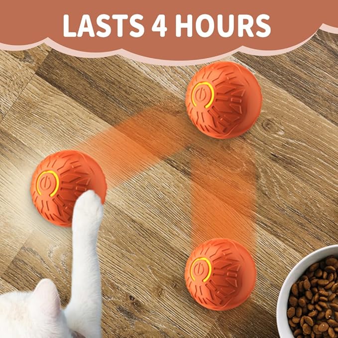 2PCS Dog Ball, 2025 Upgrade Vibrating Dog Ball Interactive Pet Balls Shaky Toy, USB Rechargeable Smart Shaking Pet Bounce Balls Automatic Moving Pet Toy for All Dogs (#C2)