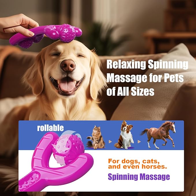 Indestructible Dog Toys for Aggressive Chewers, Heavy Duty Chew Proof Toys for Large Dogs, Durable Interactive Chew Toys for Adult Dogs with Anxiety Relief