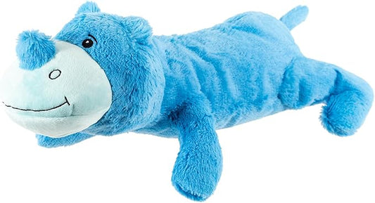 Hero Giant Chuckles Plush Dog Toy - Dog Squeaky Toys - Durable Toy with Grunt Squeaker, XL, Rhino