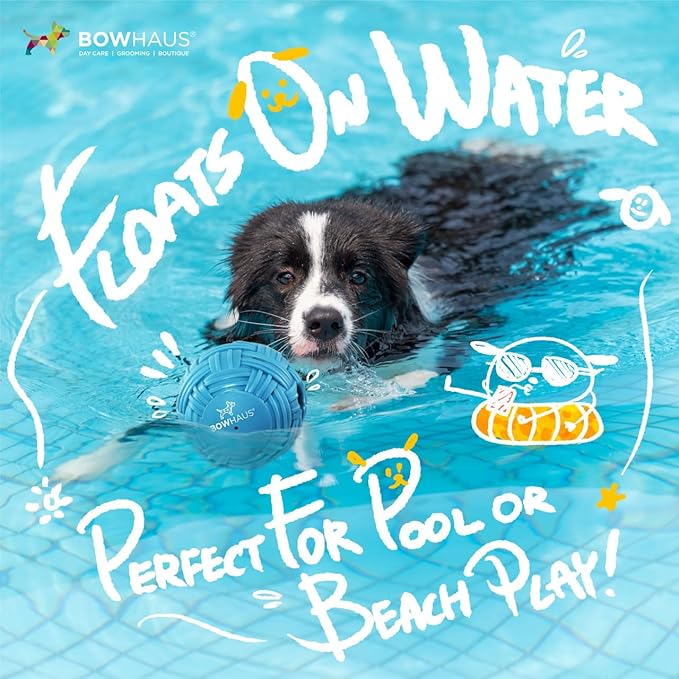 CAPHAUS Knitted Texture Wobble Giggle Ball, 5.5 Inch Durable Dog Exercise Toys, Non-Toxic Indestructible PVC Giggle Ball, Interactive Fun Squeaky Chew Toy for Indoor Outdoor Play