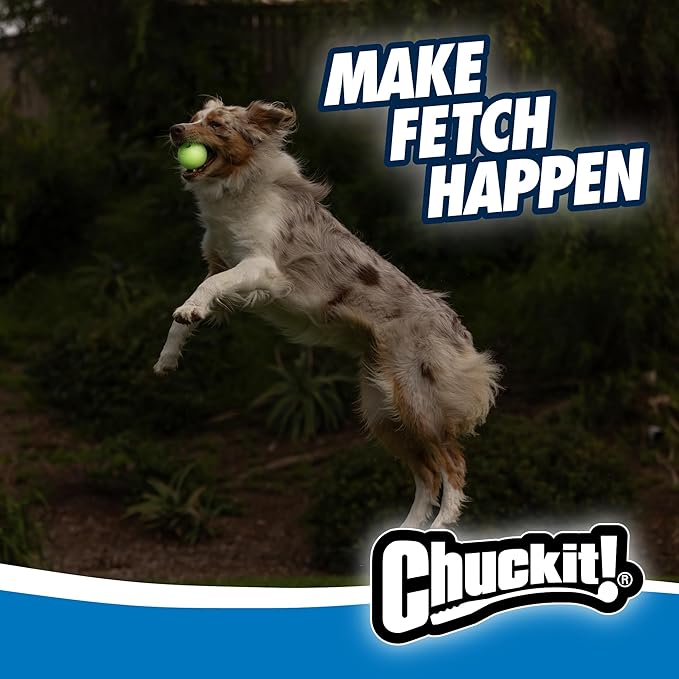 Chuckit Pro Fetch Toy Ball Launcher For Dogs; Compatible With Any Chuckit! Medium Size 18 Inch + Max Glow Ball
