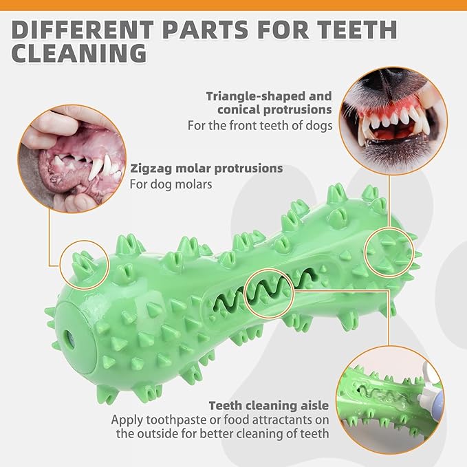 KOOLTAIL Floating Dog Toys for Swimming Pool,Summer Bumper Toy for Water,Indestructible Dog Toothbrush Chew Toy,Interactive Training Squeaky Toys for Aggressive Chewers Small Medium Large Dogs,Green