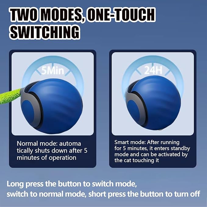 Smart Interactive Cat Toy,2025 New Generation Interactive Cats Toys,Interactive Cat Toys for Indoor C at Ball,Automatic Moving Cats Toy Ball with Tail (Orange)