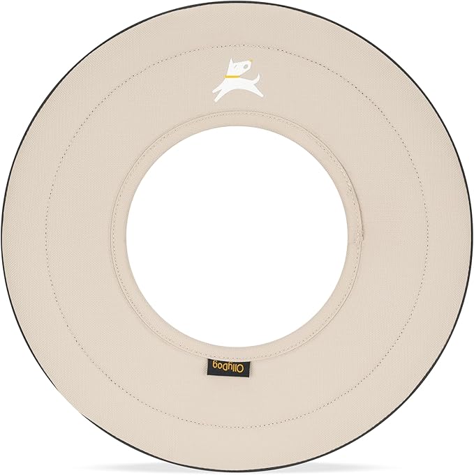 OllyDog Super Flyer | Durable Dog Frisbee | Soft & Lightweight Flying Disc | Gentle on Teeth & Gums | Water-Resistant Outdoor Toy (Con Leche)