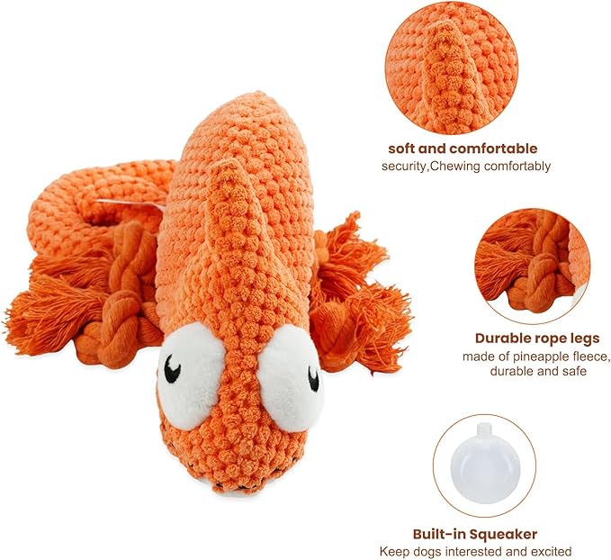 Bzonsmart Squeaky Dog Toys: Plush Soft Toys with Soft Fabric.Dog Chew Toys for Puppy, Small, Medium, Large Dogs