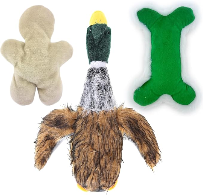 JKW Mallard Duck Dog Toy (3 Pack)