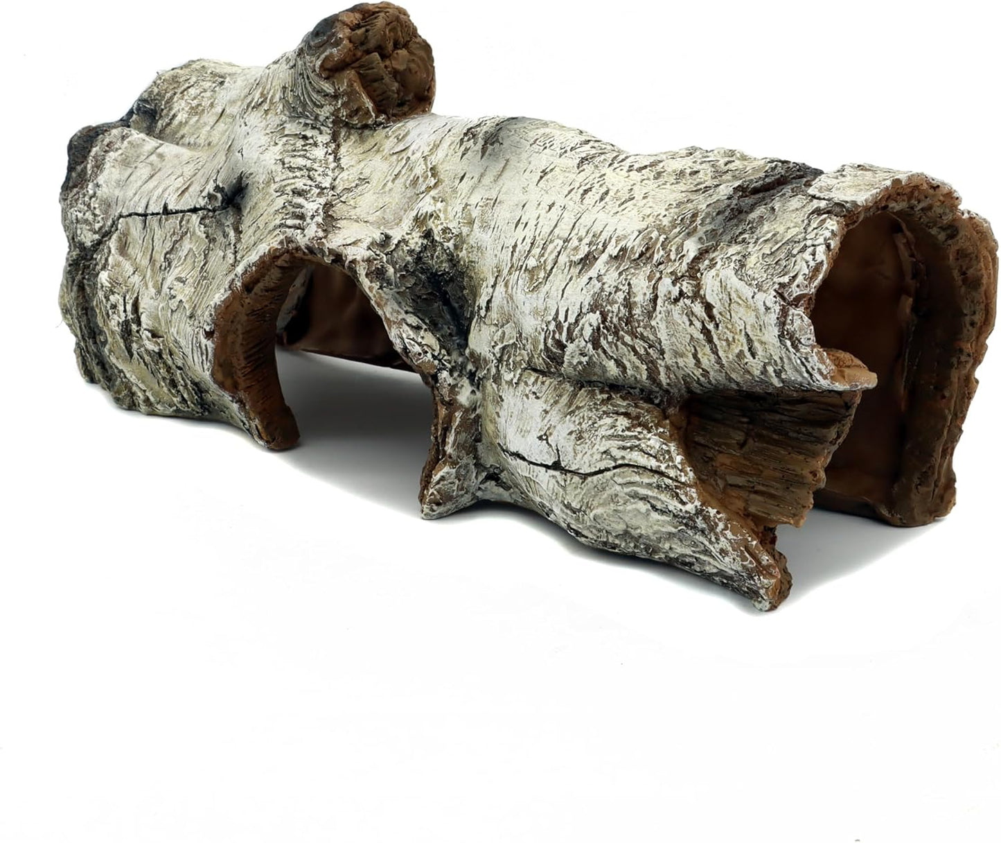 JIHAQUA Aquarium Resin Bark Terrarium Decor, Lizard, Snake or Reptile Hide,Lizard, Spider and Aquarium Fish Hide Cave (Medium Bark A)