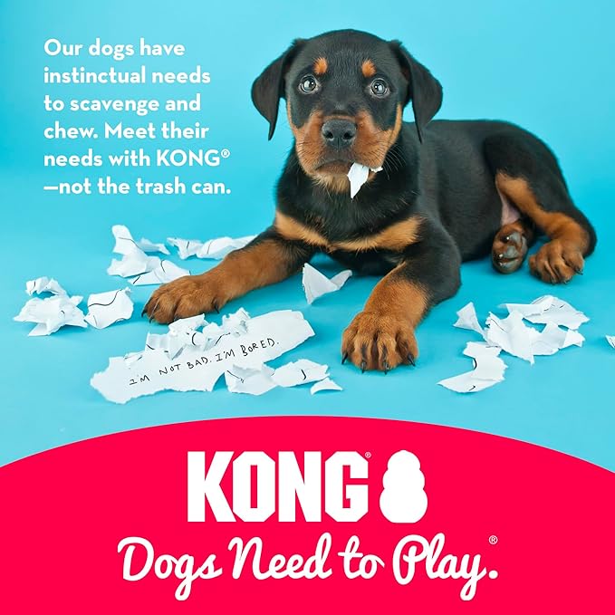 KONG Classic Stuffable Dog Toy - Fetch & Chew Toy for Dogs - Treat-Filling Capabilities & Erratic Bounce for Extended Play Time - Durable Natural Rubber Material - for XX-Large Dogs