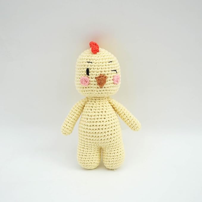 KITA Farm Gift Box - 5 Piece Cute Crochet Animal Gift Box Set Includes Cow, Lamb, Dog, Pig & Chick - Amigurumi Soft Stuffed Plush Toys for Children, Babies, Animals, Gifts