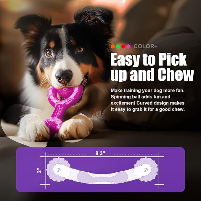 Indestructible Dog Toys for Aggressive Chewers, Heavy Duty Chew Proof Toys for Large Dogs, Durable Interactive Chew Toys for Adult Dogs with Anxiety Relief