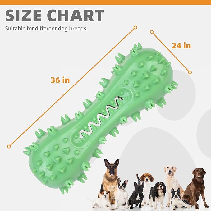 KOOLTAIL Floating Dog Toys for Swimming Pool,Summer Bumper Toy for Water,Indestructible Dog Toothbrush Chew Toy,Interactive Training Squeaky Toys for Aggressive Chewers Small Medium Large Dogs,Green