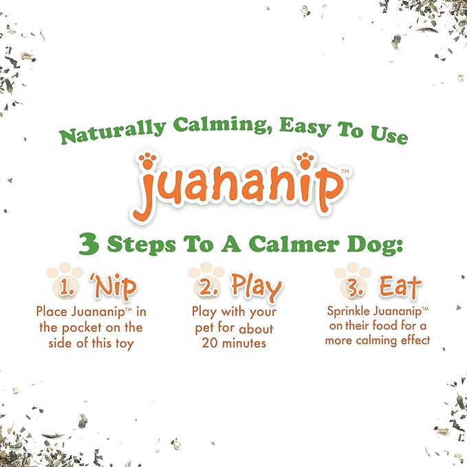 Doggijuana Tuffer Chewer Mini Plush Dog Toy | Funny Dog Toy Plush with Juananip Catnip for Dogs | Calming Aid for Dogs | Interactive Squeaky Chew Toy for Play (Watermelon Slice)