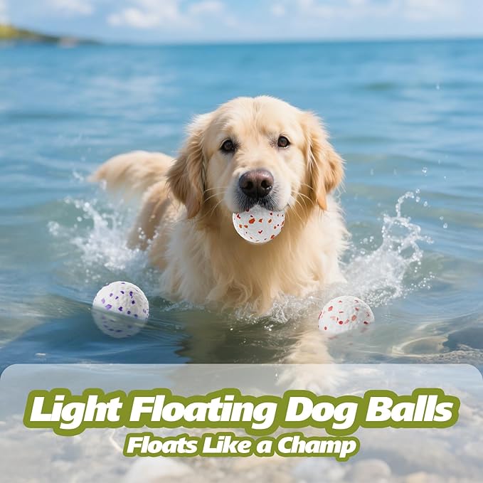 E-TPU Dog Balls 3 Pack - Interactive Tennis Balls Alternative for Aggressive Chewers, Indestructible Chew Toys for Puppy Teething, Keep Dogs Busy, Suit for Large Medium Small Breed