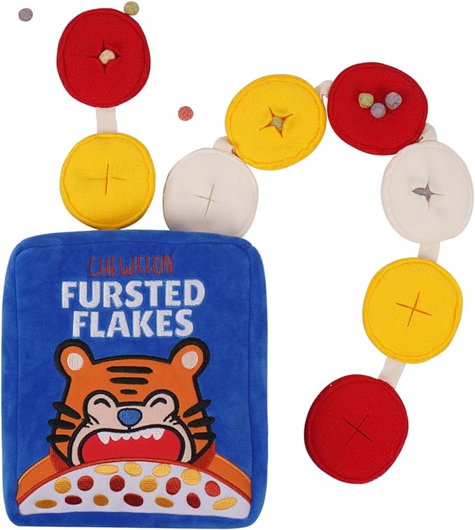 Interactive Dog Toys, Enrichment Snuffle Crinkle Treat Puzzle Toys for Boredom and Mental Stimulating, Nose Work Cereals Dog Toy for Small, Medium and Large Dogs