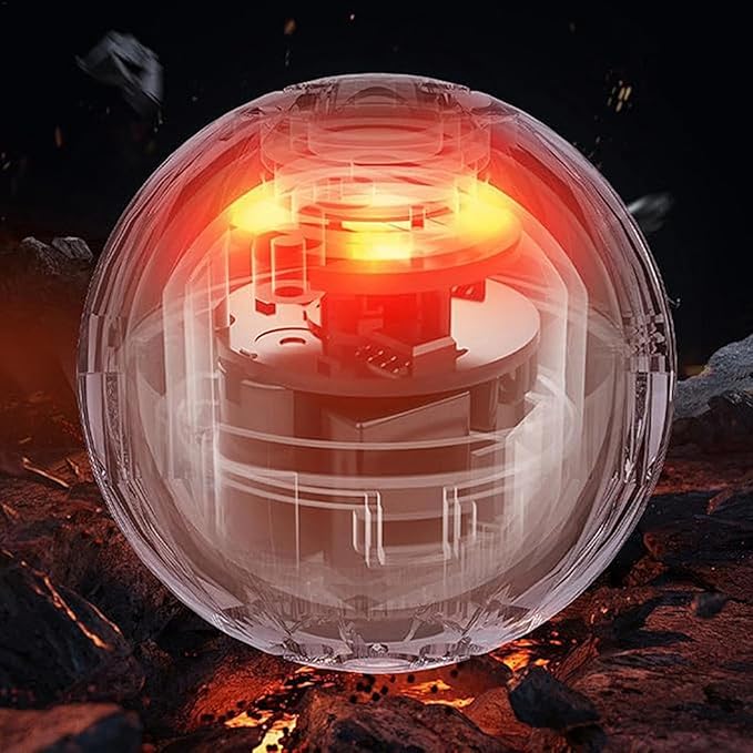 Smart Jumping Ball Toy for Cats, Dura-Spin Electric Cat Ball, Interactive Toys for Indoor Cats,cat Toys for Bored Indoor Adult cat - 1pack Orange