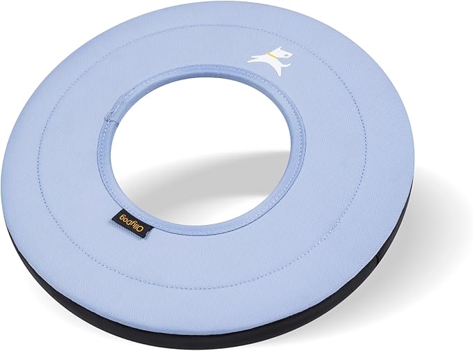 OllyDog Super Flyer | Durable Dog Frisbee | Soft & Lightweight Flying Disc | Gentle on Teeth & Gums | Water-Resistant Outdoor Toy (Blue Heron)