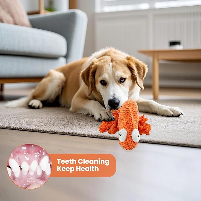 Bzonsmart Squeaky Dog Toys: Plush Soft Toys with Soft Fabric.Dog Chew Toys for Puppy, Small, Medium, Large Dogs