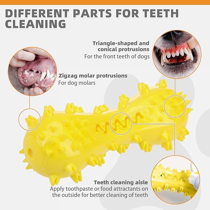 KOOLTAIL Floating Dog Toys for Swimming Pool,Summer Bumper Toy for Water,Indestructible Dog Toothbrush Chew Toy,Interactive Training Squeaky Toys for Aggressive Chewers Small Medium Large Dogs,Yellow