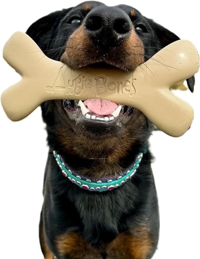 2-Pack Non-Toxic Dog Toys - Sustainable Bacon Flavored Dog Chew Toys for Aggressive Chewers - Plant-Based Bioplastic Pet Toys - Made in The USA (Mini)