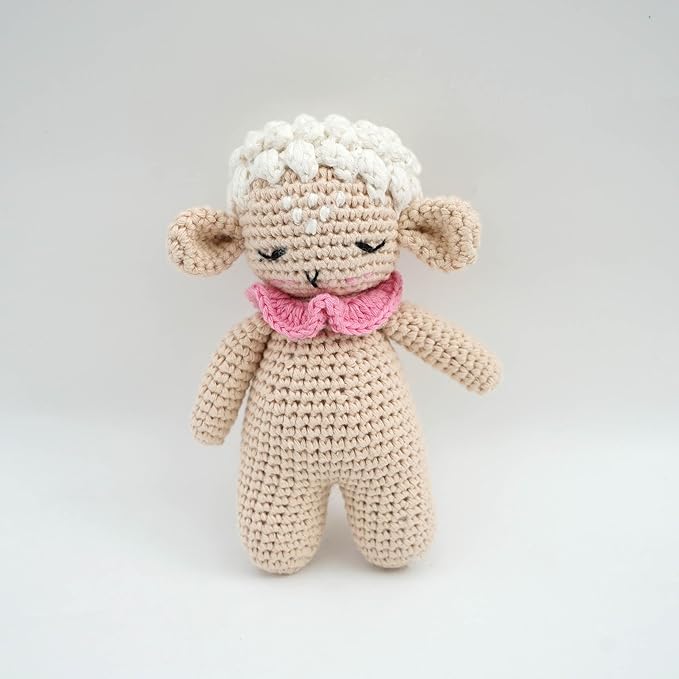 KITA Farm Gift Box - 5 Piece Cute Crochet Animal Gift Box Set Includes Cow, Lamb, Dog, Pig & Chick - Amigurumi Soft Stuffed Plush Toys for Children, Babies, Animals, Gifts