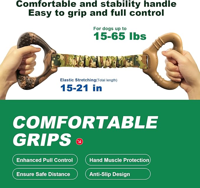 Tug-of-War Dog Toy for Large Breeds – Heavy Duty Dog Tug Toy for Aggressive Chewers, Elastic Bungee Rope Chew Toy for Interactive Play and Training